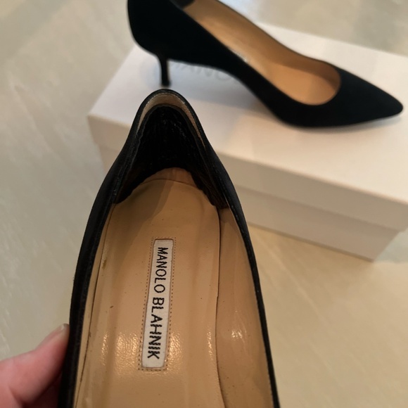 Manolo Blanik BB Black Suede Pumps - size 6/36 50mm heel - Picture 5 of 6
